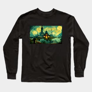 The Sky of Vincent Van Gogh (day17） Long Sleeve T-Shirt